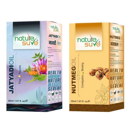 Nature Sure Combo - Jatyadi Oil 30ml and Nutmeg Jaiphal Oil 30ml - Official Brand Store