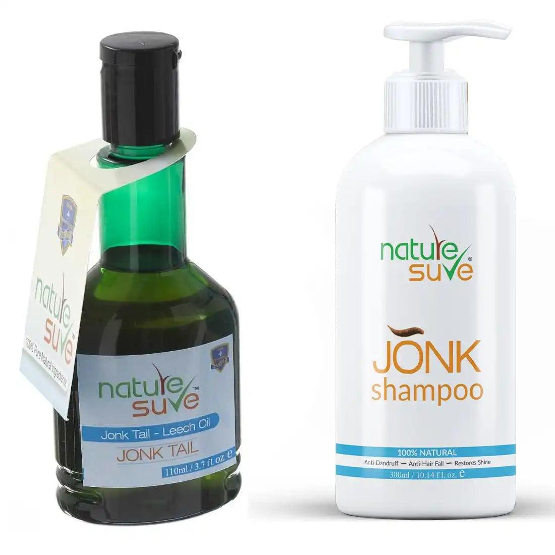 Buy Nature Sure Combo: Jonk Tail (110ml) and Jonk Shampoo Hair Cleanser (300ml) for Men and Women  - everteen-neud.com