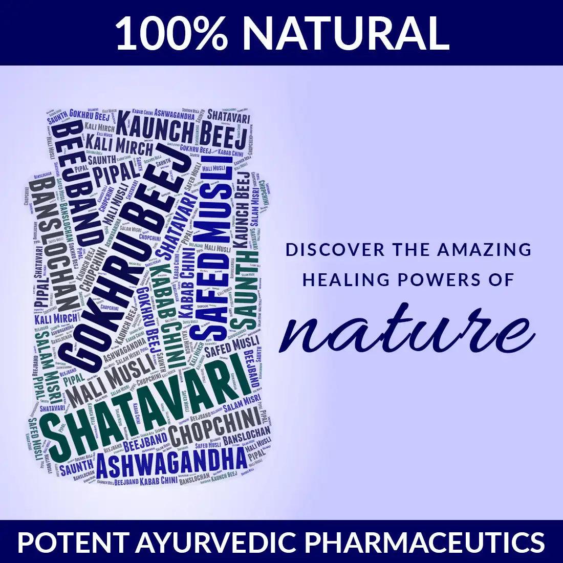 Nature Sure Dhatupaushtik Ayurvedic Churna 100g for Vigor, Vitality and Stamina in Men and Women - Official Brand Store: everteen | NEUD | Nature Sure | ManSure