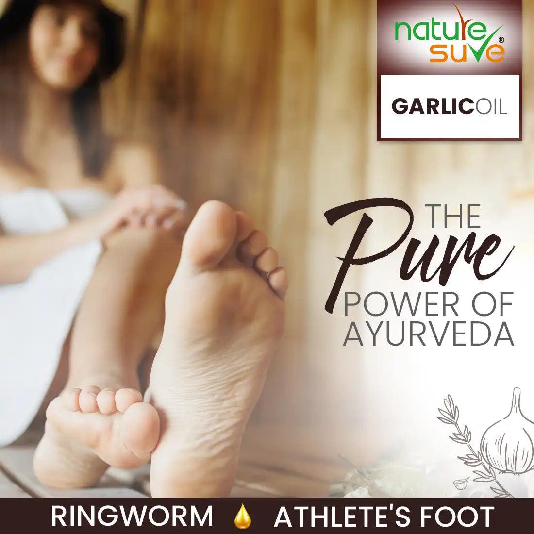 Nature Sure Garlic Oil for Ringworm and Athlete's Foot Packs Power of Pure Ayurveda - everteen-neud.com