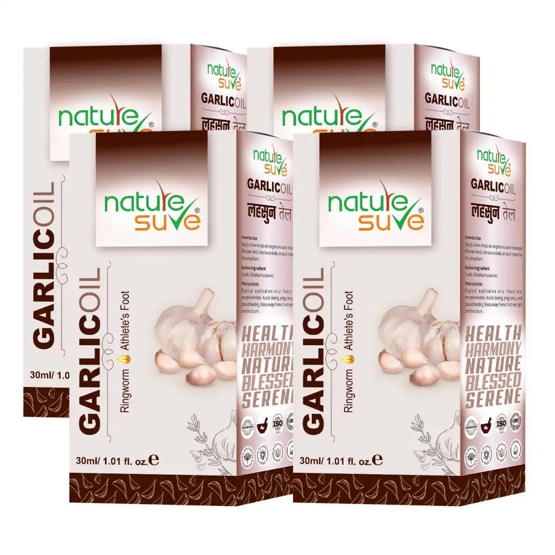 Buy 4 Packs Nature Sure Garlic Oil for Ringworm and Athlete's Foot - everteen-neud.com