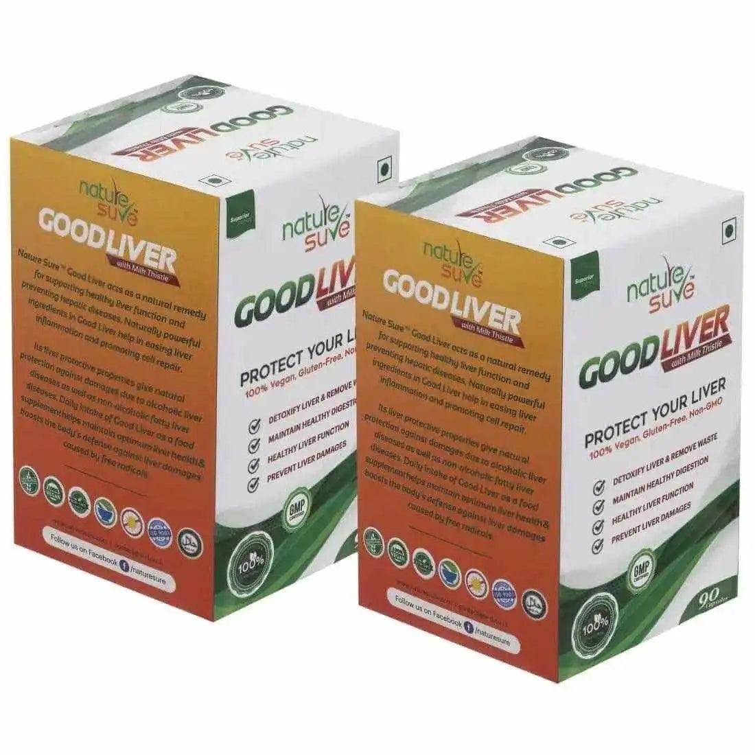 Buy 2 Packs Nature Sure Good Liver Capsules with Milk Thistle - everteen-neud.com