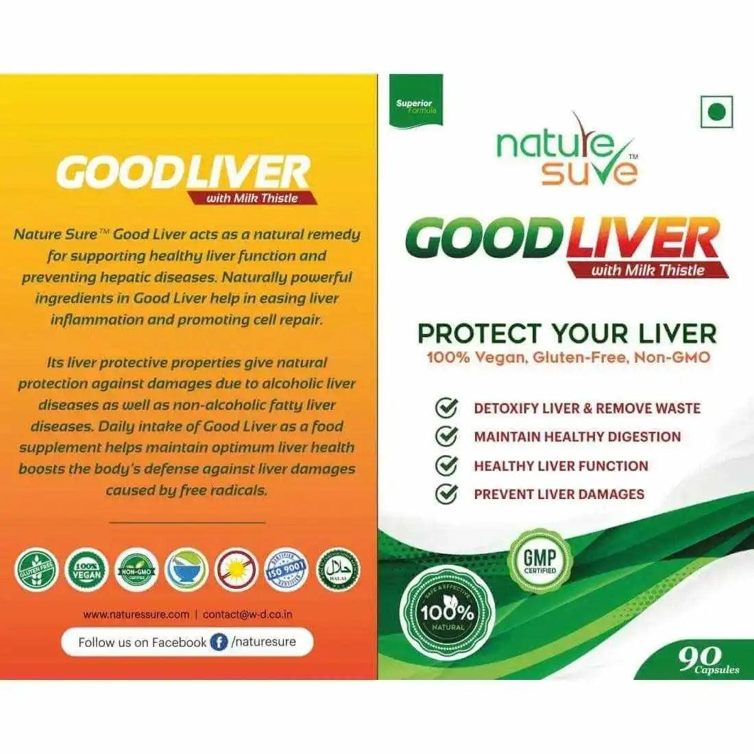 Nature Sure Good Liver Capsules with Milk Thistle - Benefits - everteen-neud.com