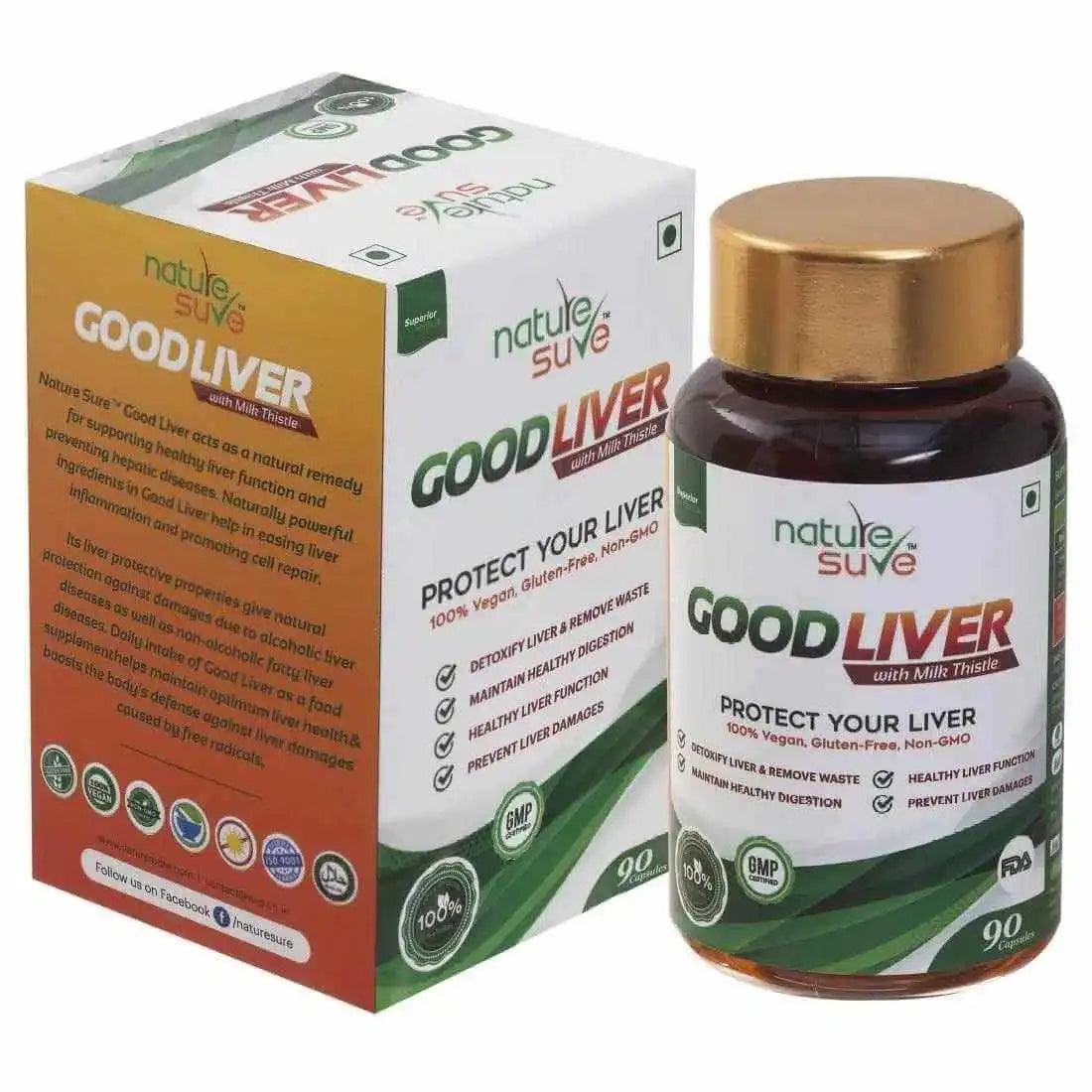 Buy 1 Pack Nature Sure Good Liver Capsules with Milk Thistle - everteen-neud.com