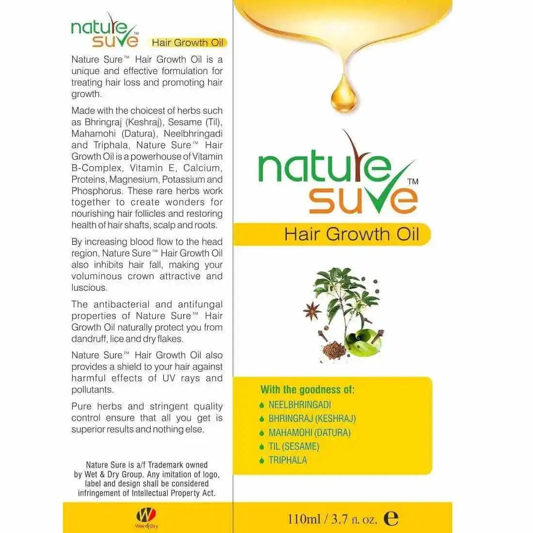 Nature Sure Hair Growth Oil For Natural Hair Darkening, Hair Fall, Hair Loss - Mode of Action - everteen-neud.com