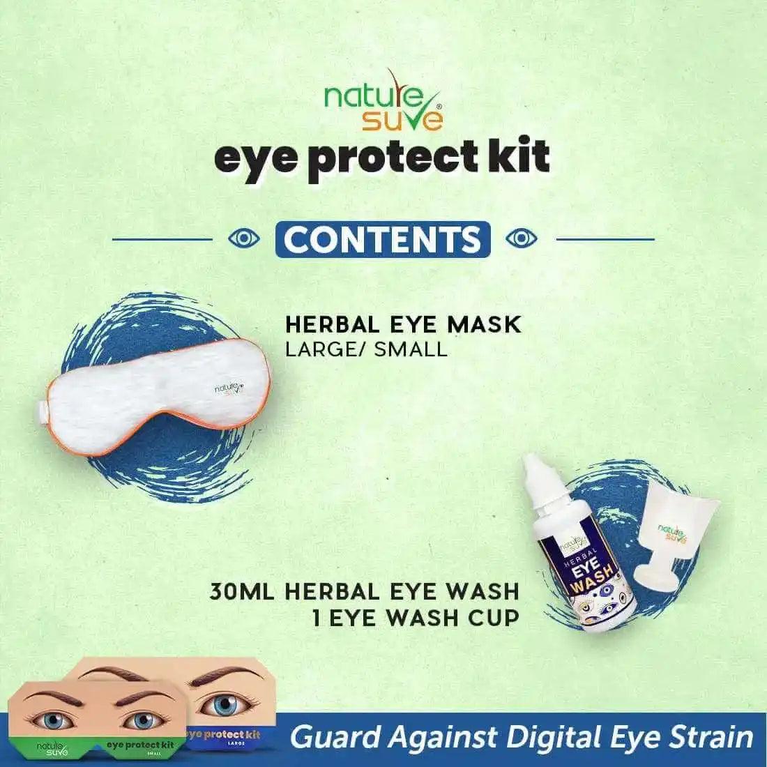 Every Nature Sure Herbal Eye Protect Kit Contains Eye Mask, Herbal Eye Wash and Eye Wash Cup - everteen-neud.com