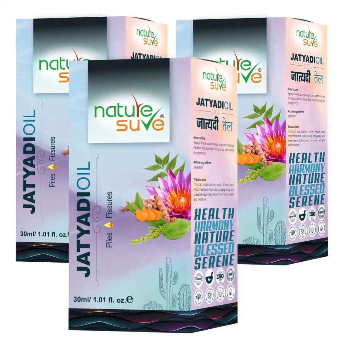 Buy 3 Packs Nature Sure Jatyadi Oil for Piles and Fissures in Men & Women - everteen-neud.com