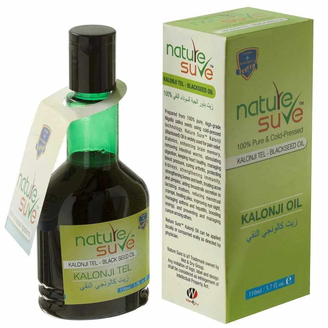 Nature Sure Kalonji Tail (Blackseed Oil) - 100% Pure and Cold-Pressed - 110ml 8908003648804
