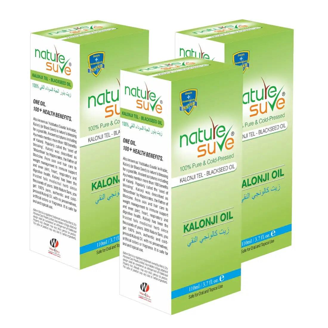 Buy 3 Packs Nature Sure Kalonji Tail Black Seed Oil Directly From Company - everteen-neud.com