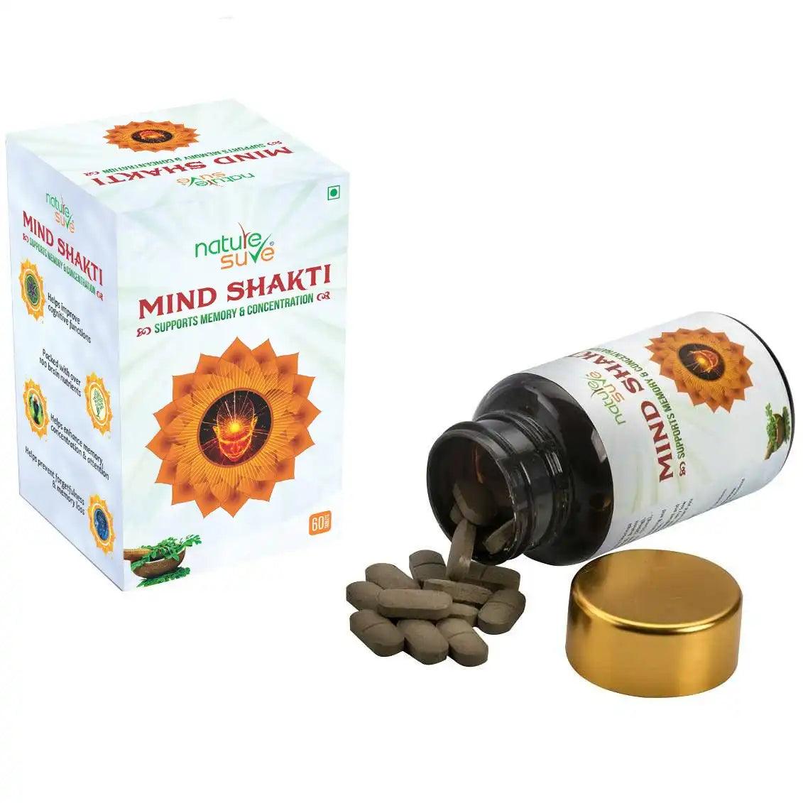 Buy 1 Pack Nature Sure Mind Shakti Tablets for Memory and Concentration - everteen-neud.com