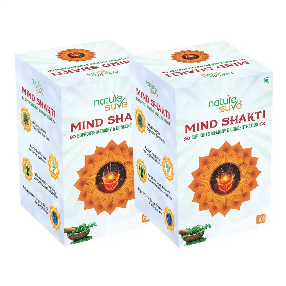 Buy 2 Packs Nature Sure Mind Shakti Tablets for Memory and Concentration - everteen-neud.com