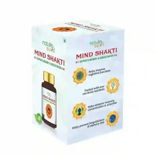 Nature Sure Mind Shakti Tablets help enhance memory and concentration - everteen-neud.com