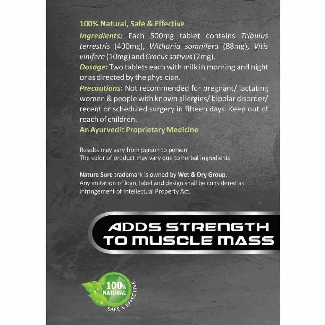 Nature Sure Muscle Charge Tablets For Faster Muscle Recovery & Protein Absorption