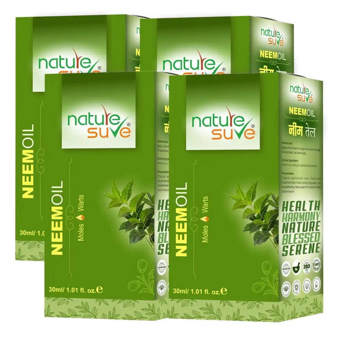 Buy 4 Packs Nature Sure Neem Oil for Moles & Warts - everteen-neud.com