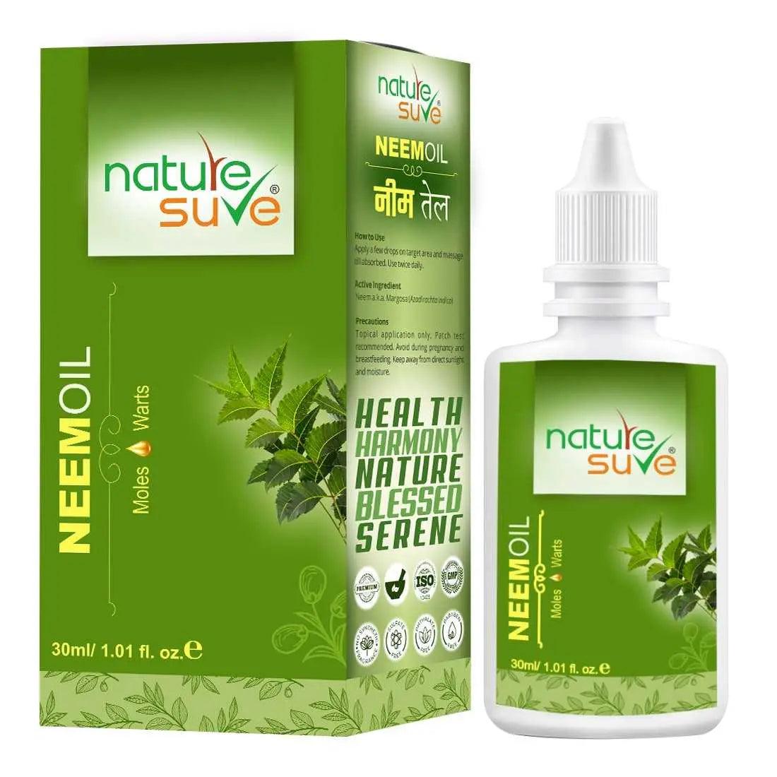 Nature Sure Neem Oil for Moles & Warts in Men & Women - 30ml 8906116281024