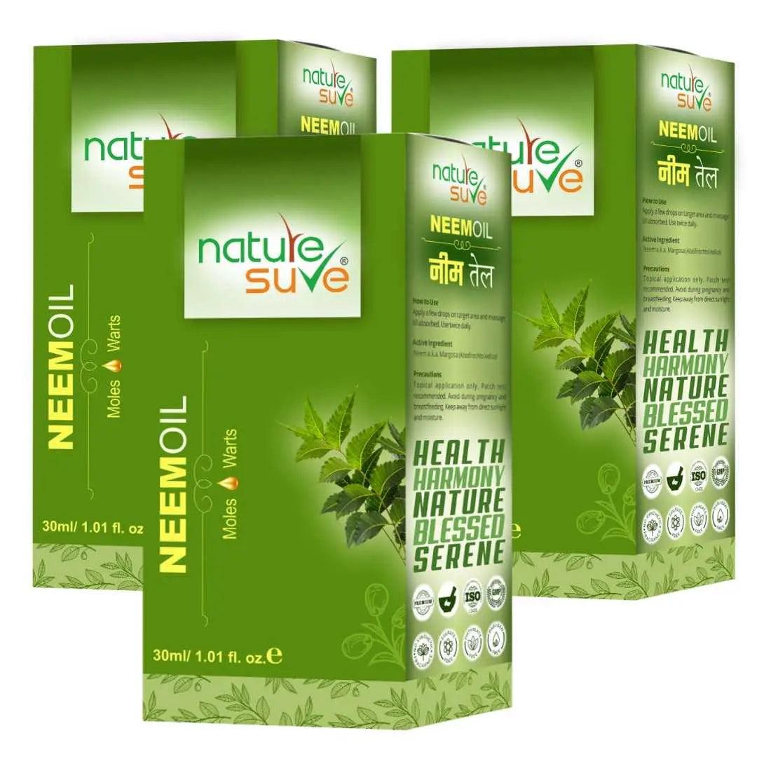 Nature Sure Neem Oil for Moles & Warts in Men & Women - 30ml 7419870373085