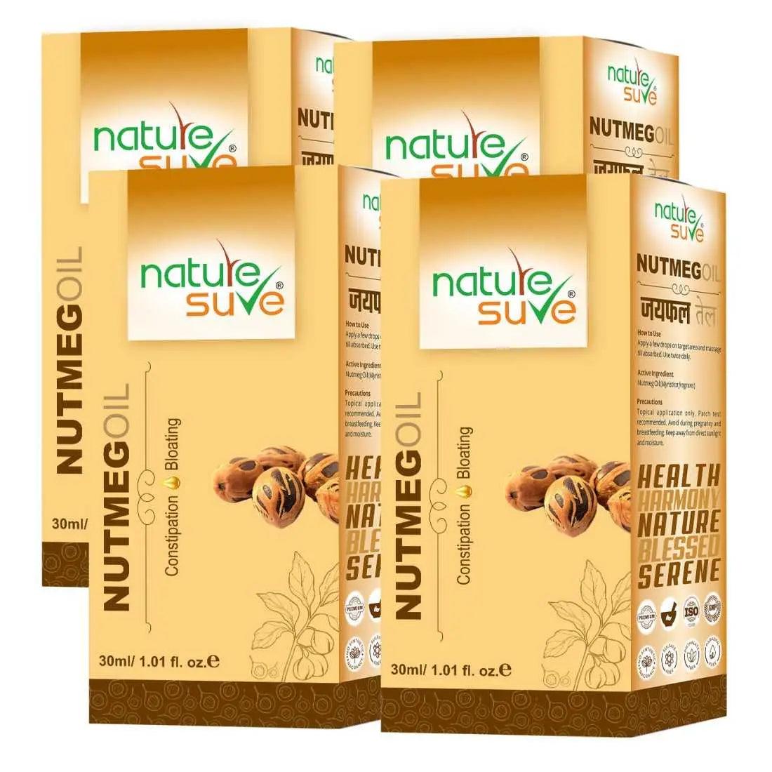 Nature Sure Nutmeg Jaiphal Oil for Bloating & Constipation in Men & Women - 30ml 7419870505646