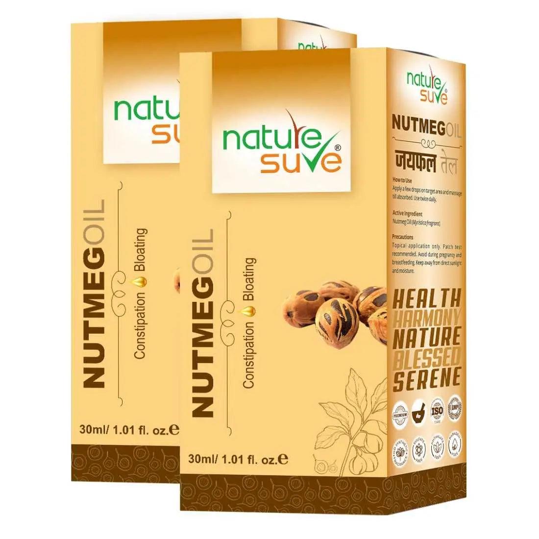 Nature Sure Nutmeg Jaiphal Oil for Bloating & Constipation in Men & Women - 30ml 7419870578558