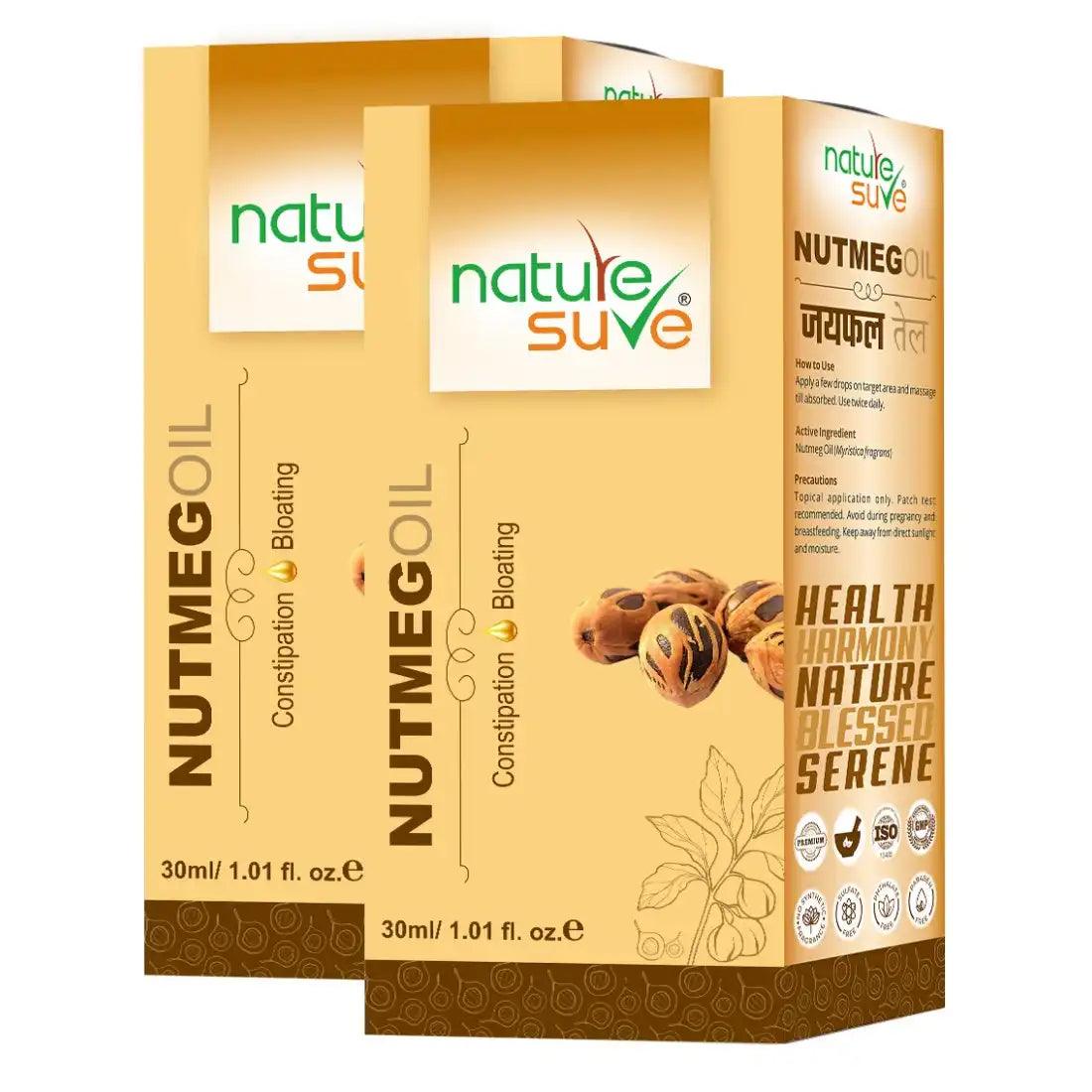 Buy 2 Packs Nature Sure Nutmeg Jaiphal Oil for Bloating and Constipation - everteen-neud.com