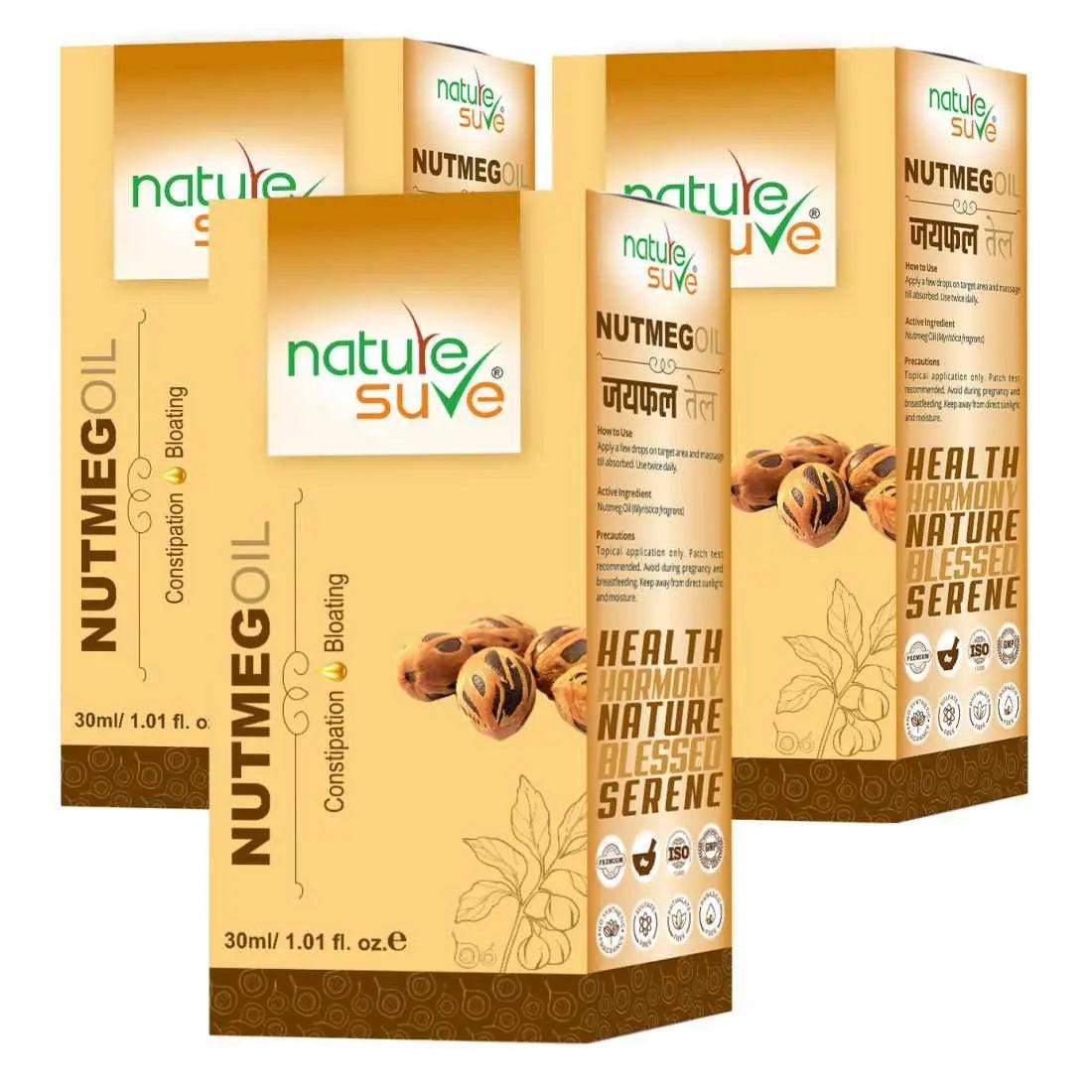 Nature Sure Nutmeg Jaiphal Oil for Bloating & Constipation in Men & Women - 30ml 7419870379070