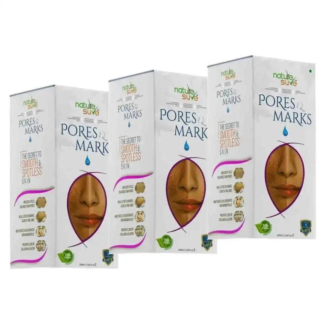 Buy 3 Packs Nature Sure Pores and Marks Oil for Enlarged Skin Pores, Stretch Marks and Fine Lines 8903540009446