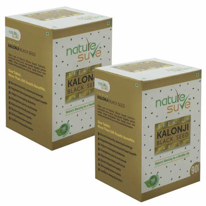 Nature Sure Premium Kalonji Blackseed Tablets for Men and Women - 90 Tablets 8903540010572