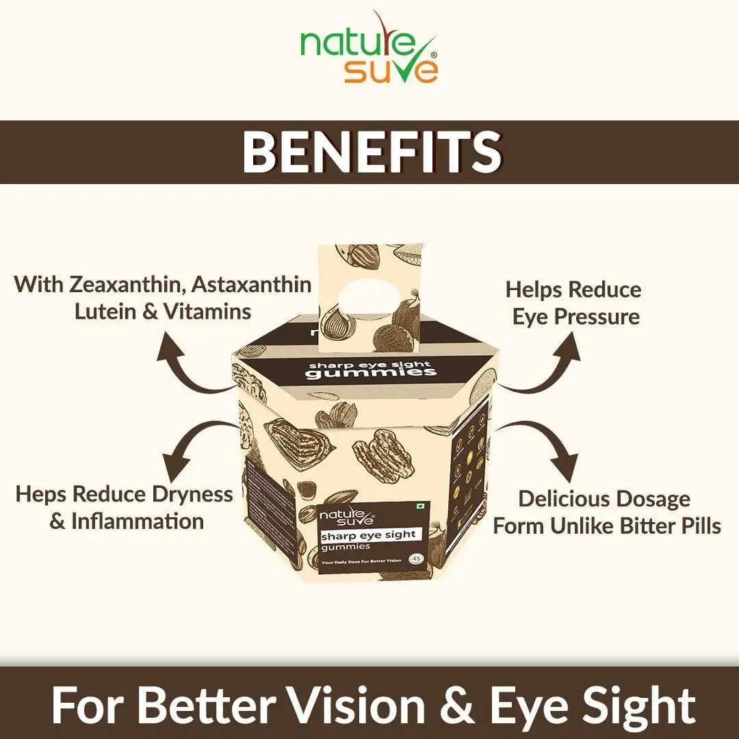 Nature Sure Sharp Eye Sight Daily Gummies for Better Vision - 45 Pieces