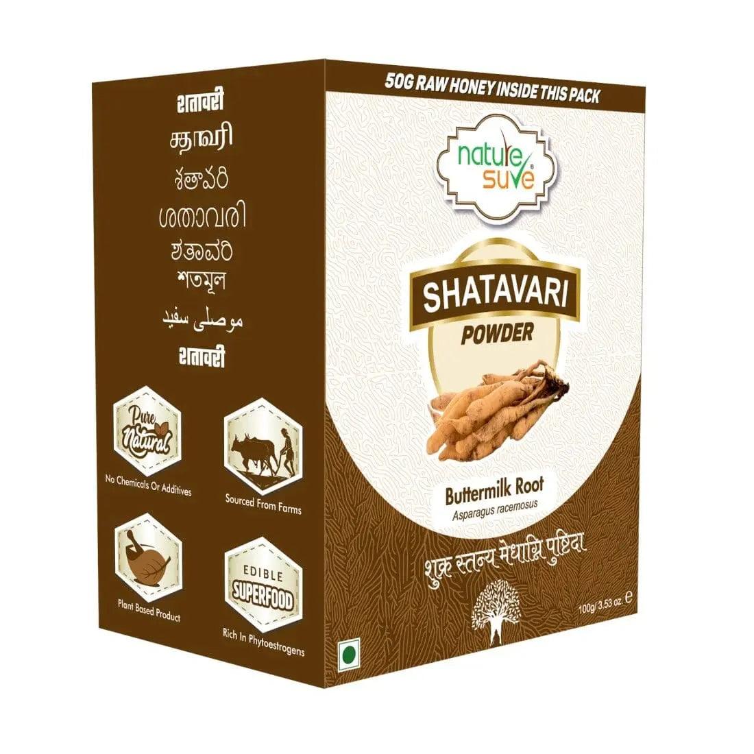 Nature Sure Shatavari Asparagus Powder 100g with Raw Honey 50g 8906116281406