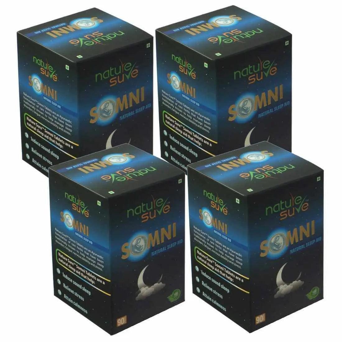 Nature Sure SOMNI Natural Sleep Aid Tablets for Men and Women - 90 Tablets 8903540010534
