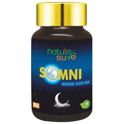 Nature Sure SOMNI Natural Sleep Aid Tablets for Men and Women - 90 Tablets