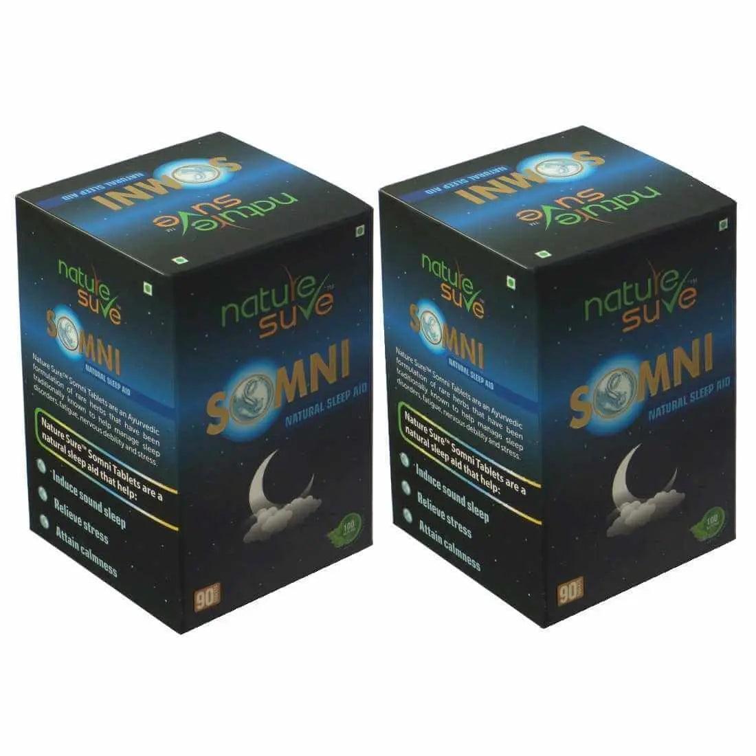 Nature Sure SOMNI Natural Sleep Aid Tablets for Men and Women - 90 Tablets 8903540010510