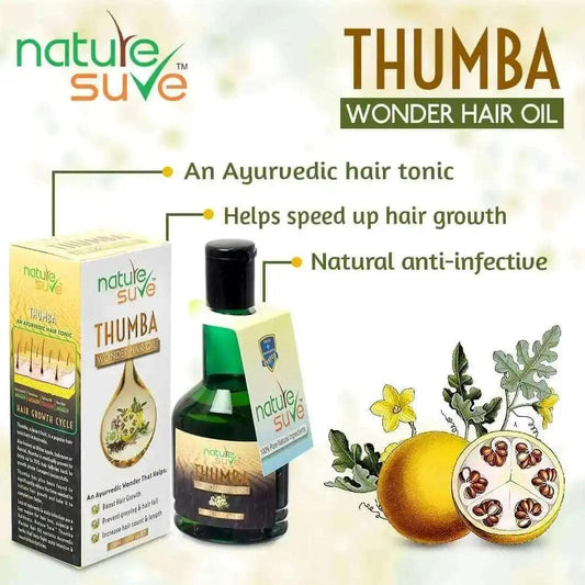Nature Sure Thumba Wonder Hair Oil for Men and Women is an Ayurvedic Hair Tonic - everteen-neud.com