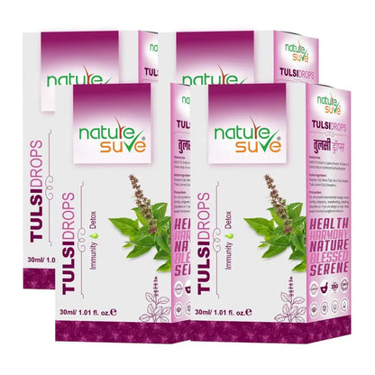 Buy 4 Packs Nature Sure Tulsi Drops for Immunity and Detox in Men and Women - everteen-neud.com