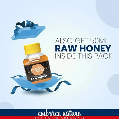 Nature Sure Tulsi Leaf Powder 200g with Raw Honey 50g