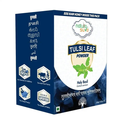 Nature Sure Tulsi Leaf Powder 200g with Raw Honey 50g 8906116281390