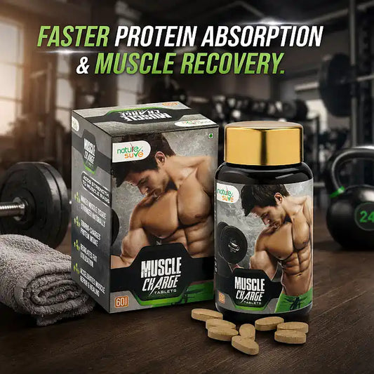 Nature Sure Muscle Charge Tablets Help Boost Metabolism, Promote Faster Muscle Recovery and Protein Absorption - everteen-neud.com