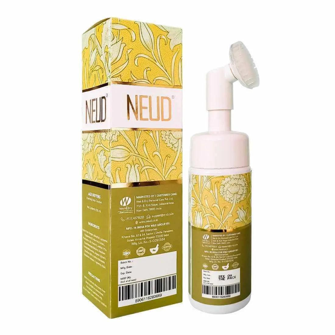 NEUD Age Defying Foaming Face Cleanser With Apple Cider Vinegar and Bakuchiol - 150 ml