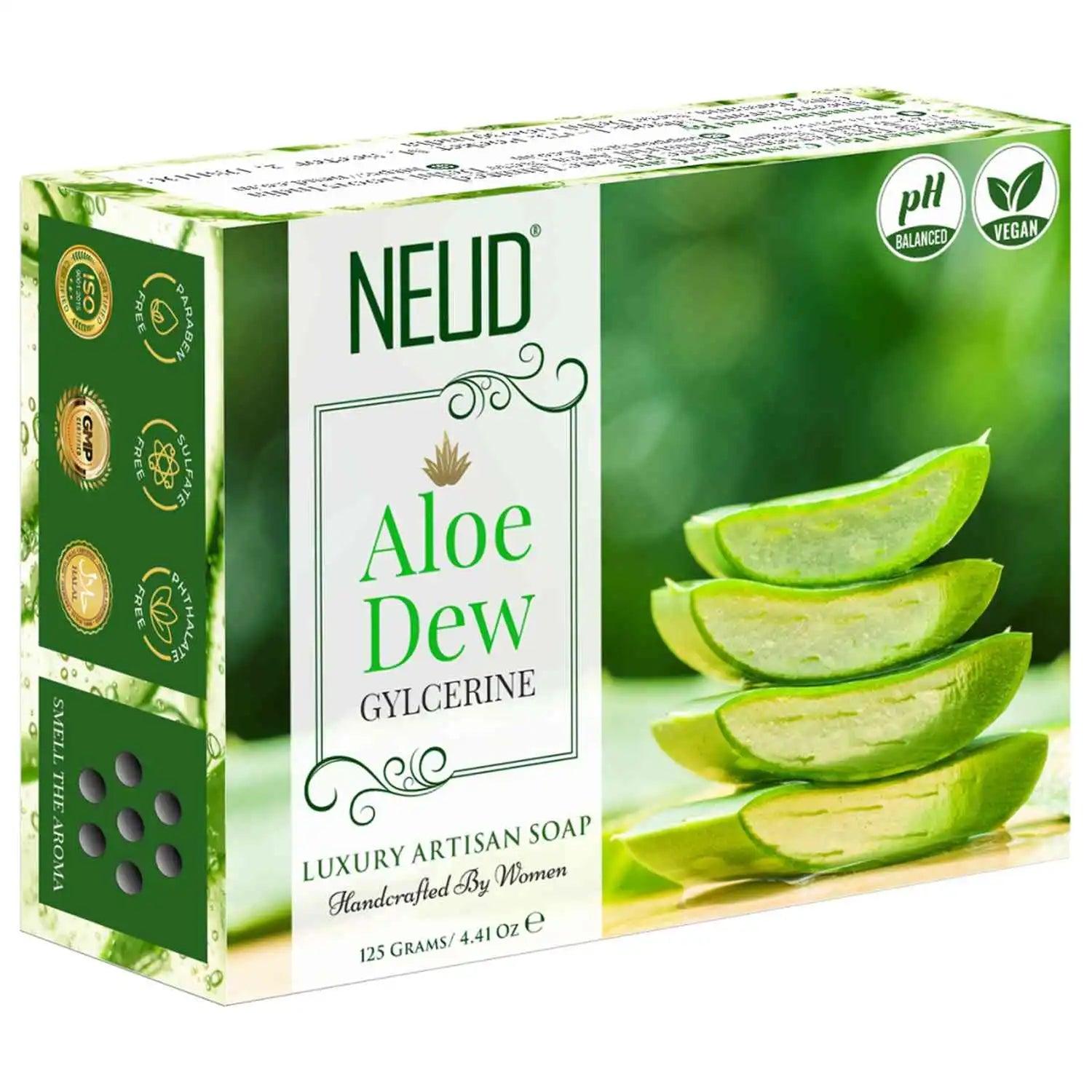 Buy 1 Pack NEUD Aloe Dew Glycerine Luxury Artisan pH-Balanced Handmade Soap 125g - everteen-neud.com