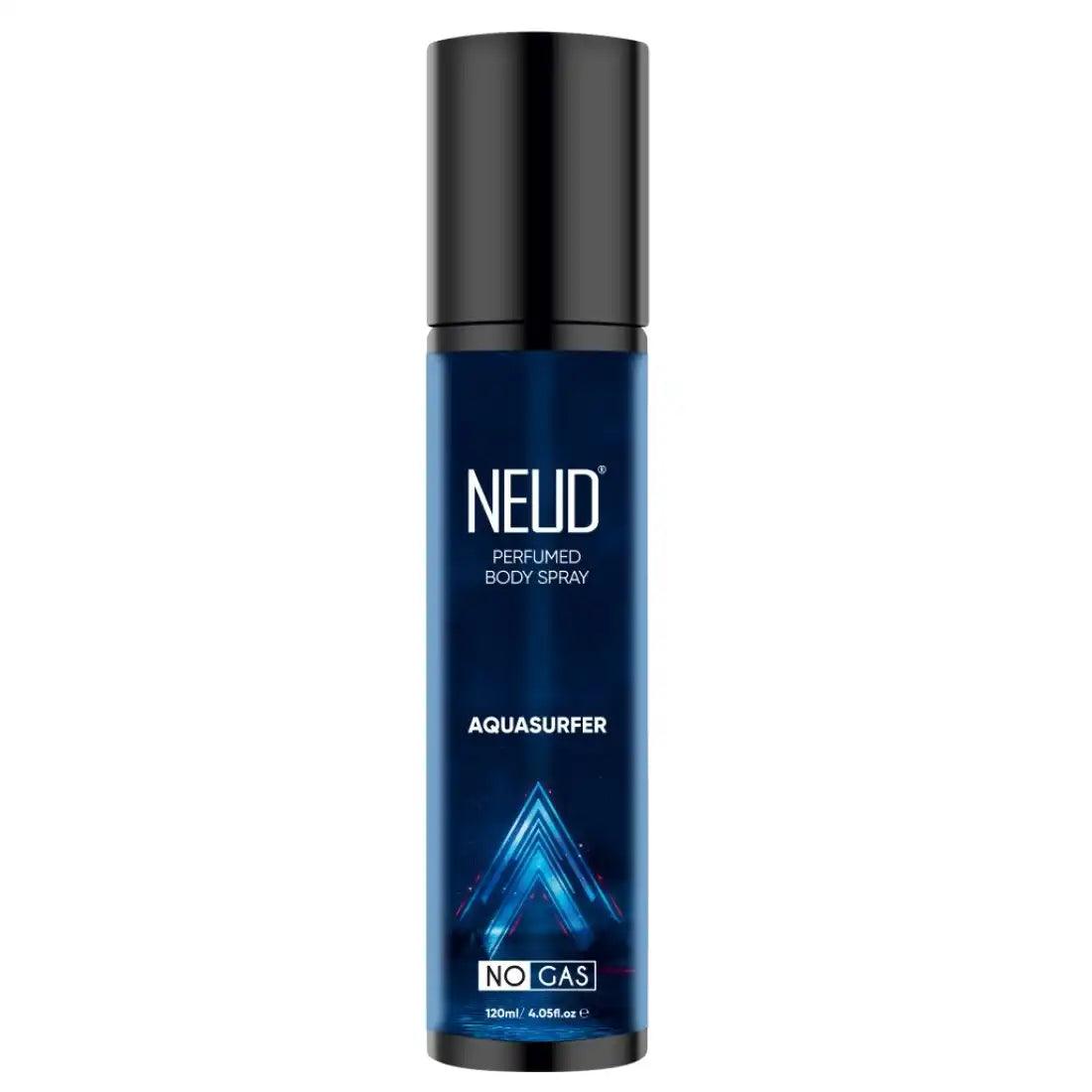 NEUD Aquasurfer Perfumed Body Spray for Men, No Gas Deodorant with Long-Lasting Fragrance, 120ml - Official Brand Store: everteen | NEUD | Nature Sure | ManSure
