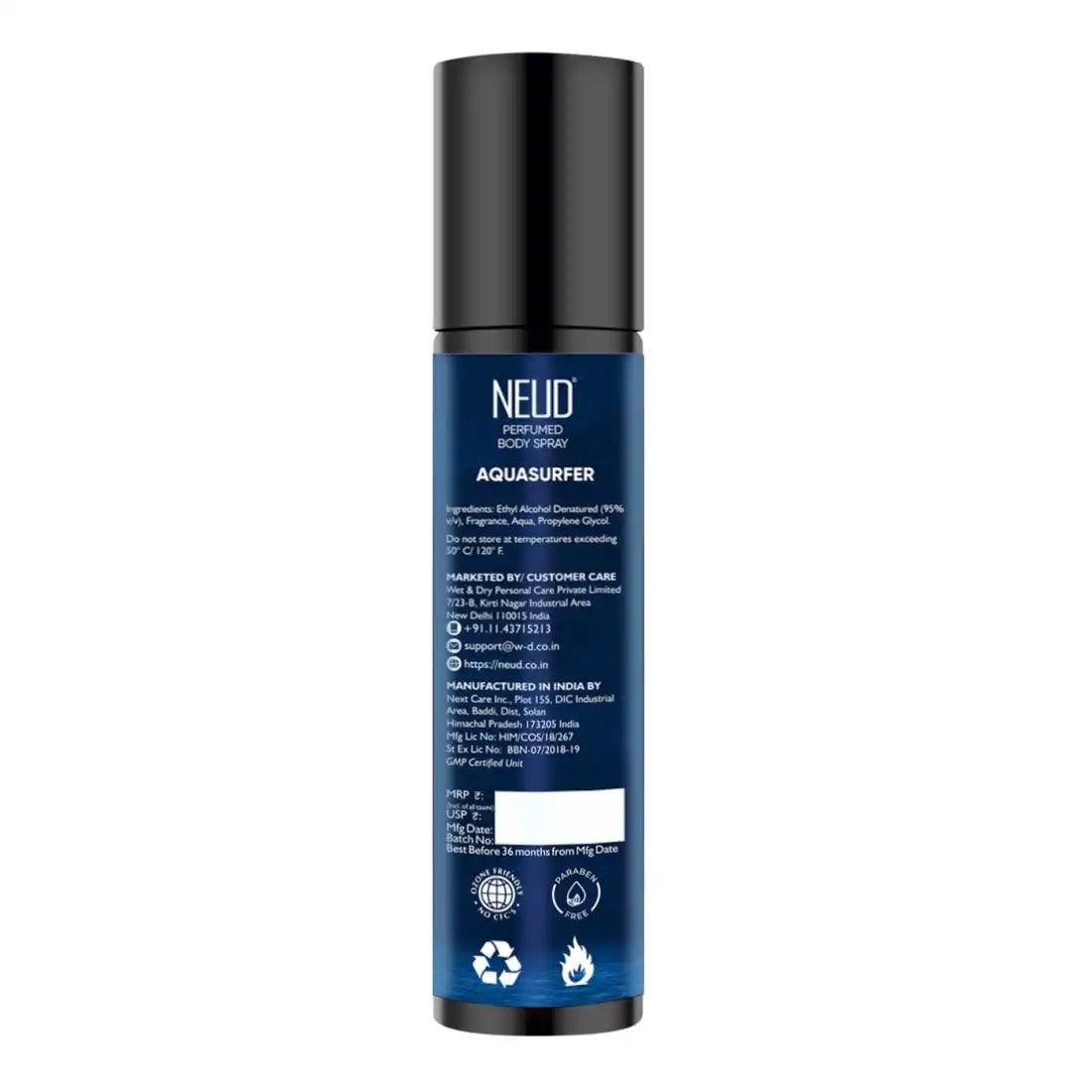NEUD Aquasurfer Perfumed Body Spray for Men is Shipped Worldwide - everteen-neud.com