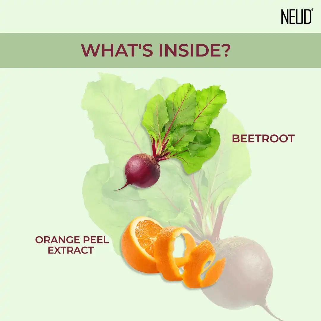 NEUD Beet Root Facial Mist Spray 100ml For Dull and Dry Skin Also Contains Orange Peel Extract - everteen-neud.com