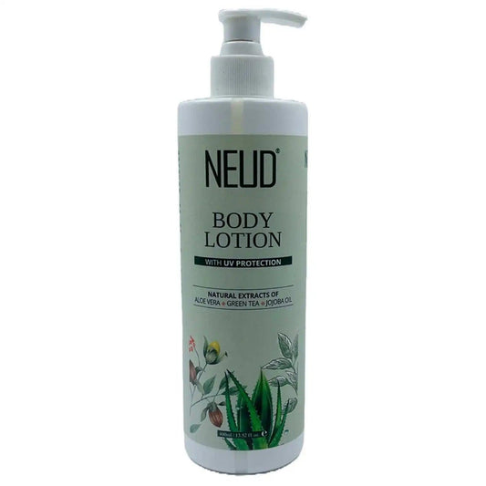 NEUD Body Lotion with Natural Extracts of Aloe Vera, Green Tea and Jojoba Oil for Men and Women - 400ml - Official Brand Store: everteen | NEUD | Nature Sure | ManSure