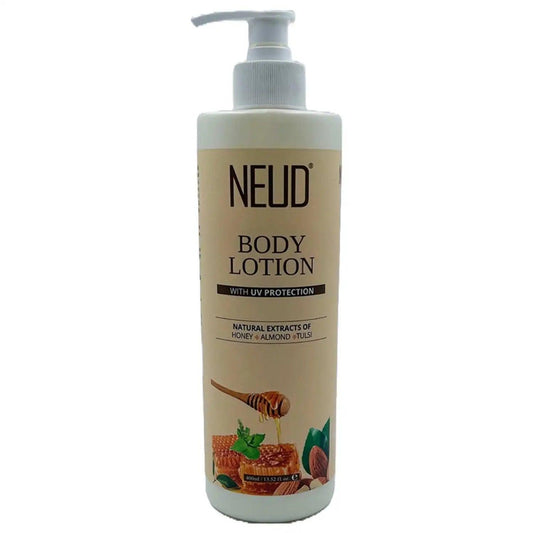 NEUD Body Lotion with Natural Extracts of Honey, Almond and Tulsi for Men and Women - 400ml - Official Brand Store: everteen | NEUD | Nature Sure | ManSure