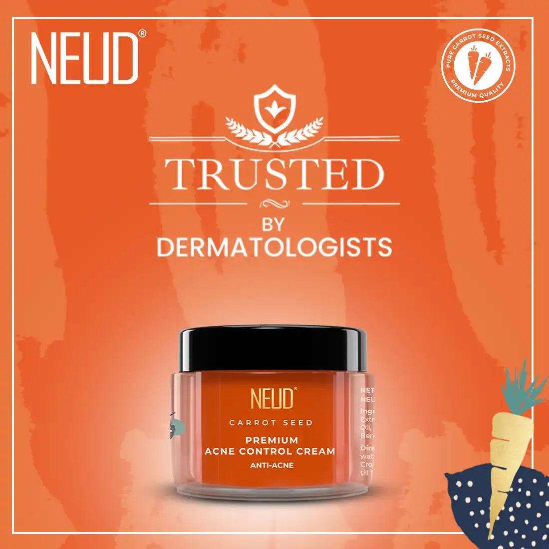 NEUD Carrot Seed Acne Control Cream is Trusted By Dermatologists - everteen-neud.com