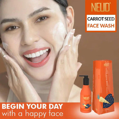 NEUD Carrot Seed Face Wash for Men and Women Helps Prevent Collagen Damage and Promotes Skin Repair - everteen-neud.com