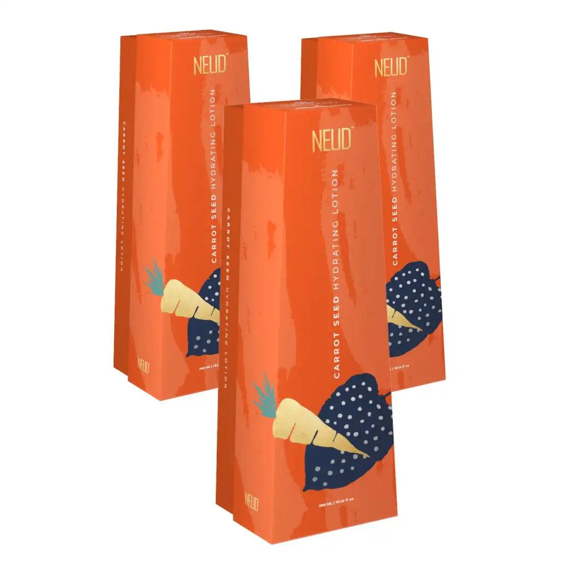 Buy 3 Packs NEUD Carrot Seed Hydrating Lotion 300 ml for Men and Women - everteen-neud.com