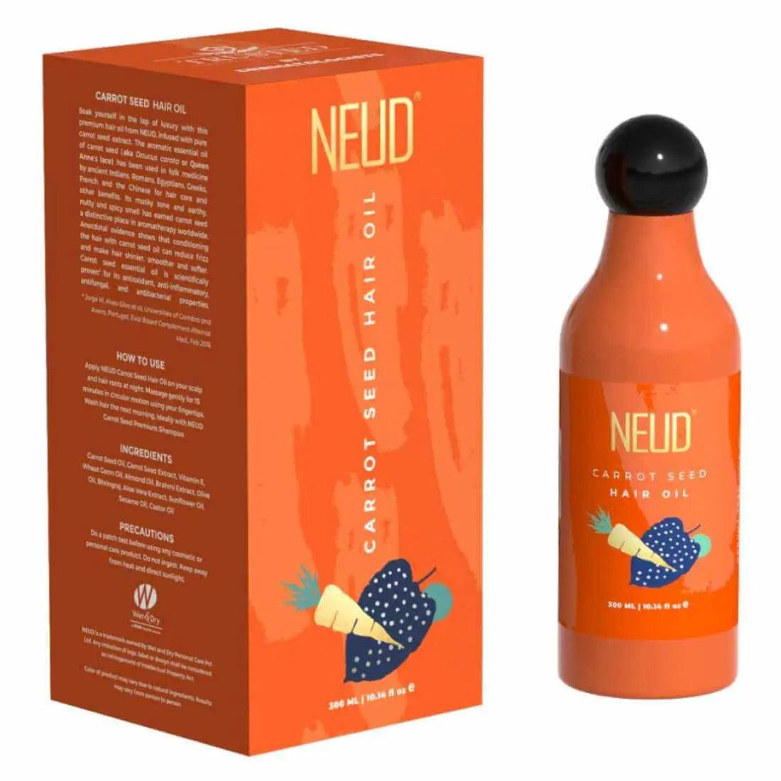 NEUD Carrot Seed Premium Hair Oil for Men & Women - 300ml 8906116280461