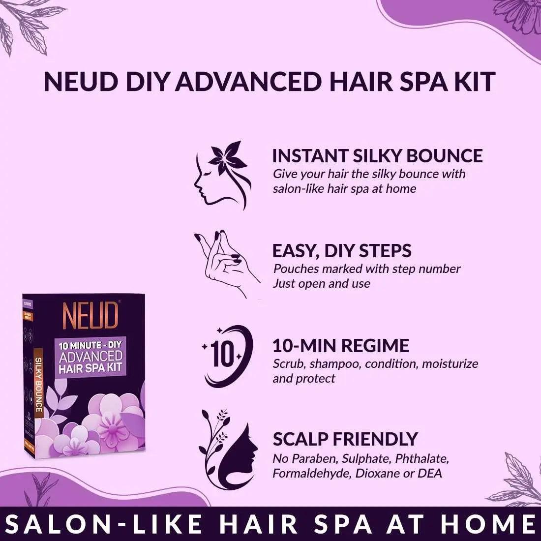 NEUD Combo - DIY Salon-Grade Facial Kit and Hair Spa Kit For Men and Women 7419870420635
