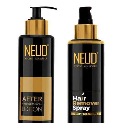 NEUD Combo: Hair Remover Spray and After-Hair-Removal Skin Lotion for Men & Women 8903540011876