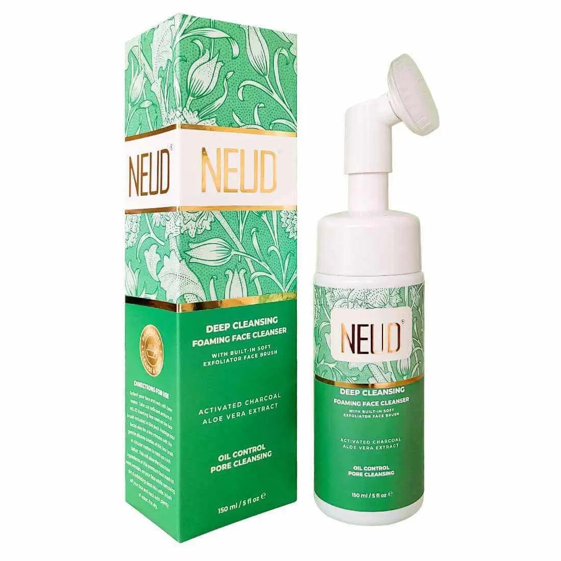 NEUD Deep Cleansing Foaming Face Cleanser With Activated Charcoal and Aloe Vera - 150 ml 8906116280676